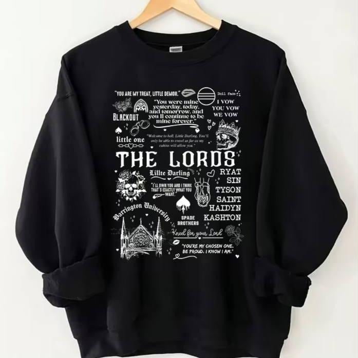 LORDS Sweatshirt, Ritual, Sinner, Sacrifice, Shantel Tessier Merch, Dark Romance Reader Hoodie, Booktok Merch, Bookish...