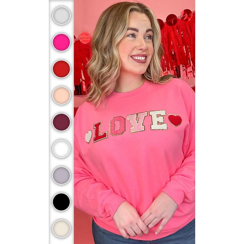 LOVE Ideal Chenille Sweatshirt T-Shirts, Hoodie | TeeBloomCo.com