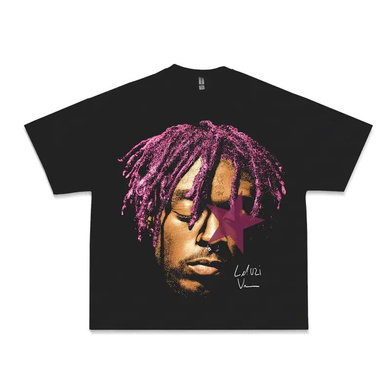 LUV Uzi Purple Star Graphic Tee Shirt, Rap Streetwear Gifts Hoodie, Sweatshirt | TeeBloomCo.com