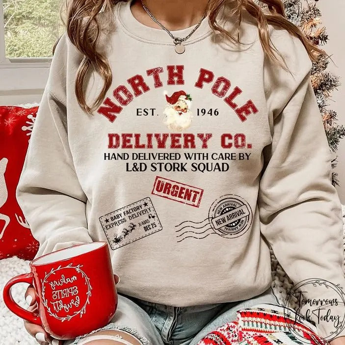 Labor and Delivery Nurse Christmas Sweatshirt , Mother Baby Nurse Holiday Shirt, Holiday Cozy Nurse sweater Hoodie