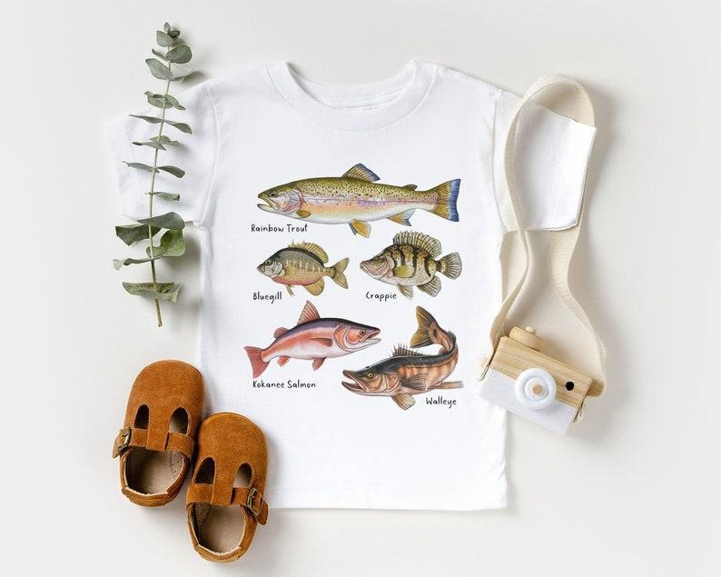 Lake Fish Field Guide Shirt,Funny Graphic Tee Hoodie, Sweatshirt | TeeBloomCo.com