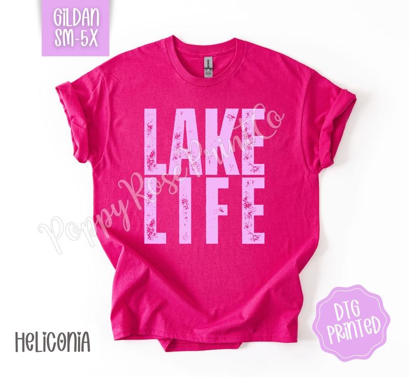 Lake Life Gildan Shirt, Cute Summer Tshirt, Trendy Beach Tee, Gift for Her Hoodie, Sweatshirt | TeeBloomCo.com