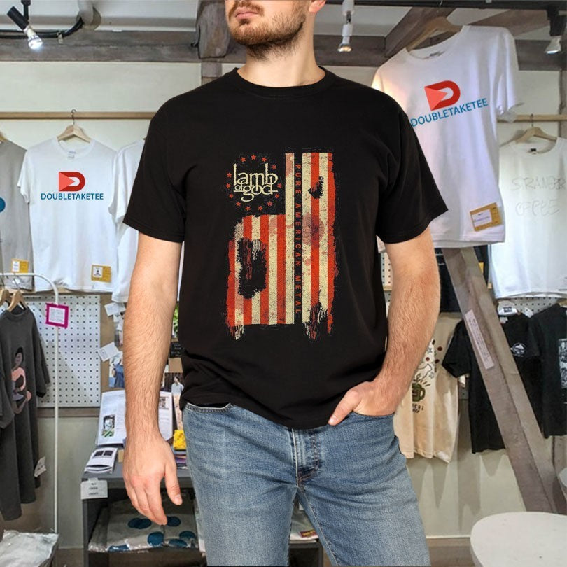 Lamb Of God Pure American Metal Flag Shirts