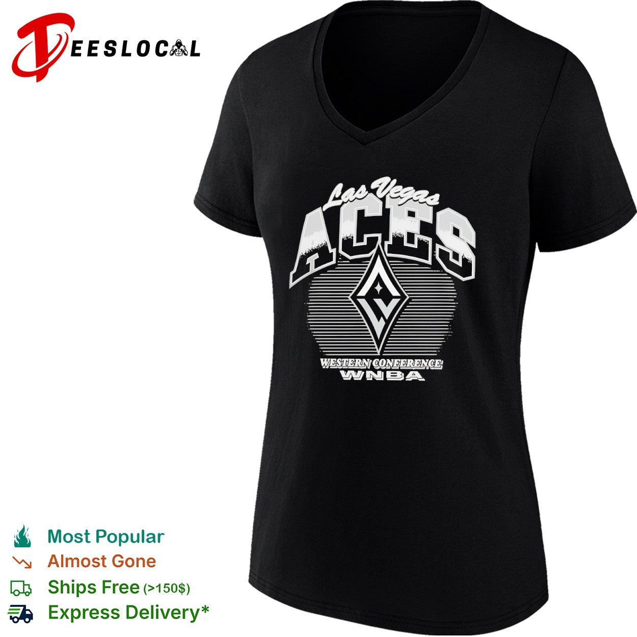 Las Vegas Aces Western Conference WNBA Logo shirt