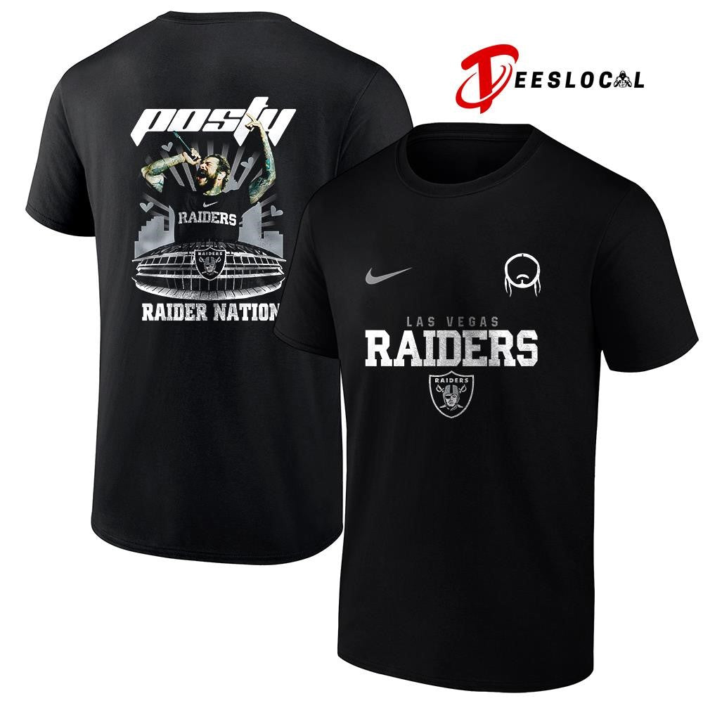 Las Vegas Raiders x Post Malone Posty stadium shirt