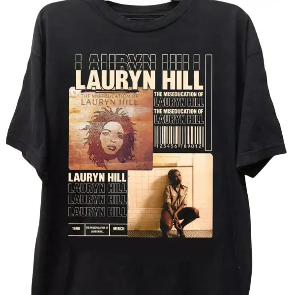 Lauryn H!ll Music For Lovers Black unisex cotton T-Shirt Hoodie, Sweatshirt | TeeBloomCo.com