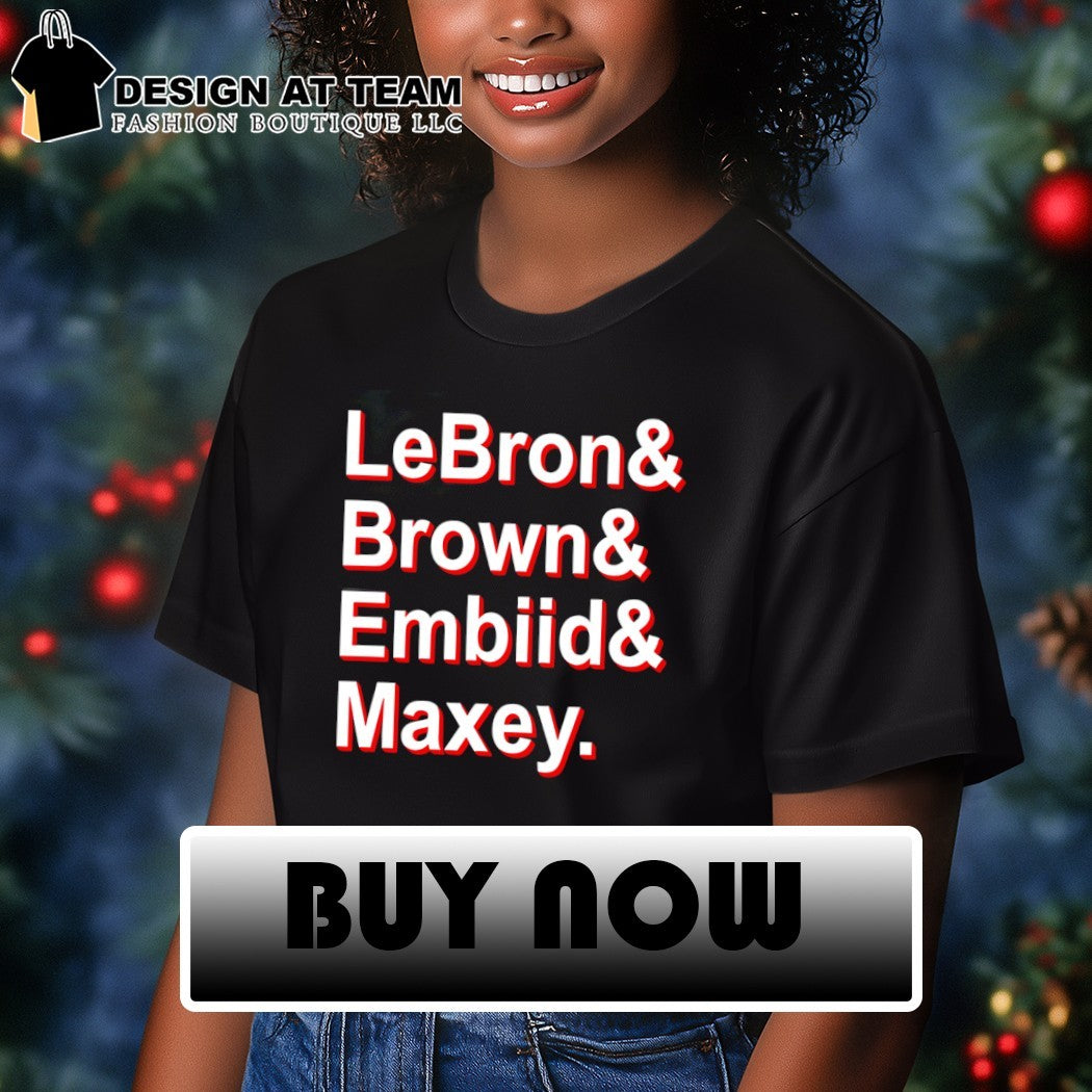 Lebron Jalen Brown Embiid Maxey Philadelphia 76ers NBA 2026 vintage shirt