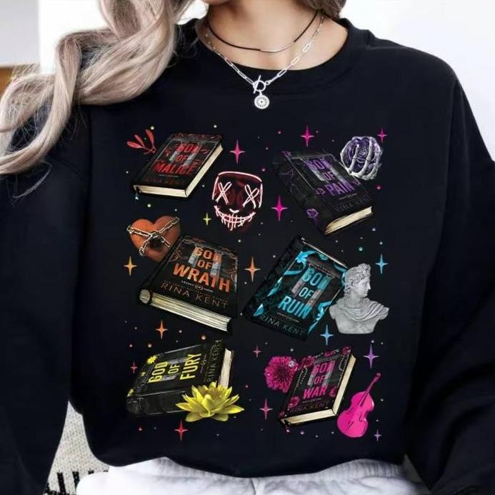Legacy of Gods Book Sweatshirt, Elites, God of Malice, Rina Kent Merch, Dark Romance Hoodie, I Lover You Booktok Sweater,...