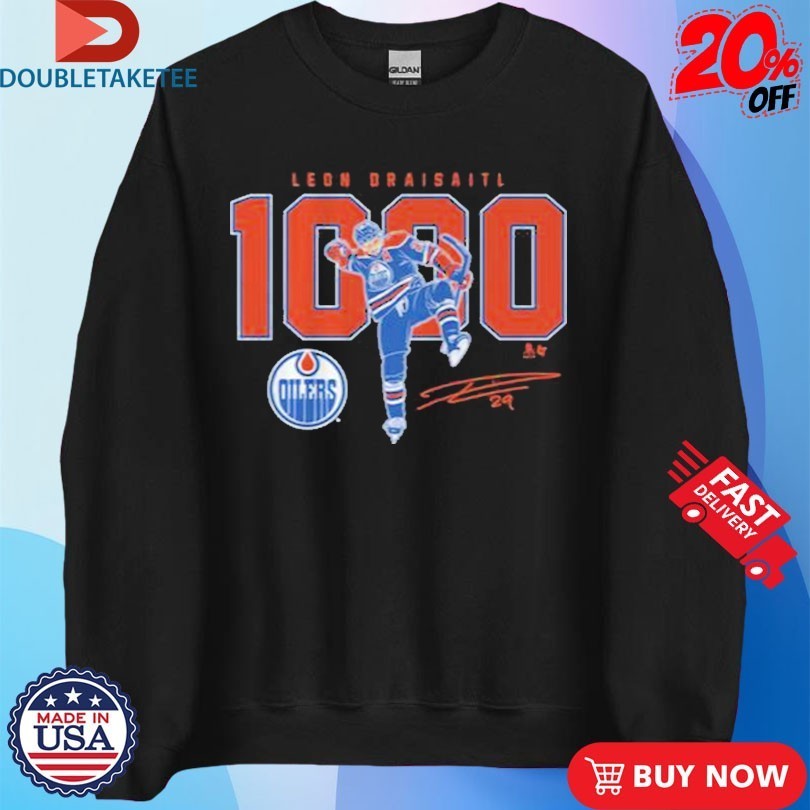 Leon Draisaitl 1000 Career NHL Points Edmonton Oilers Shirts