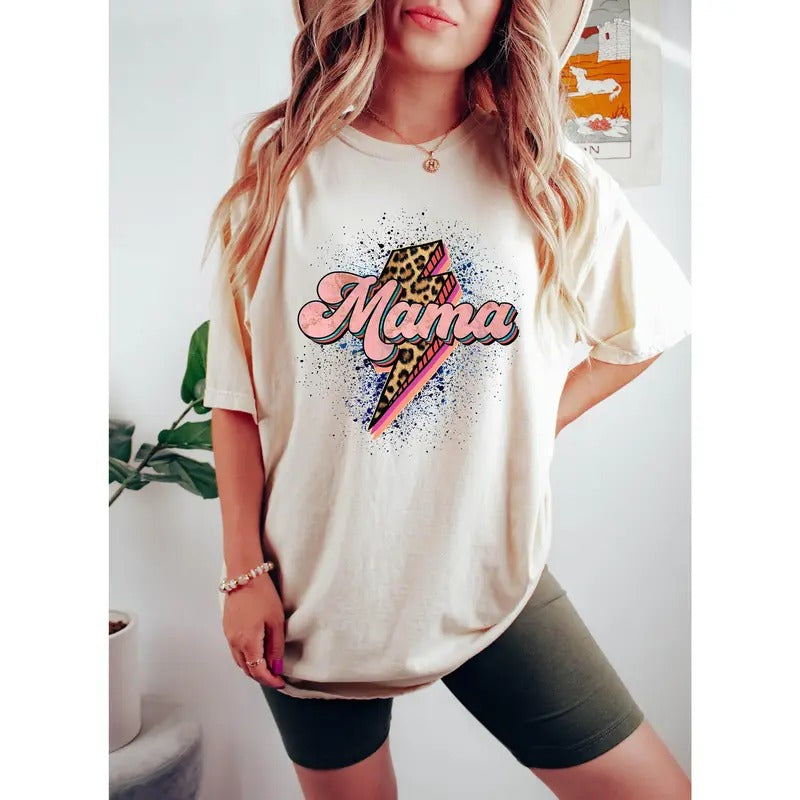 Leopard Mama Shirt Mom Shirt Shirt Of Mom Mama Shirt Mama Tshirt Momlife Shirt Leopard Print Shirt Leopard Print Mama...