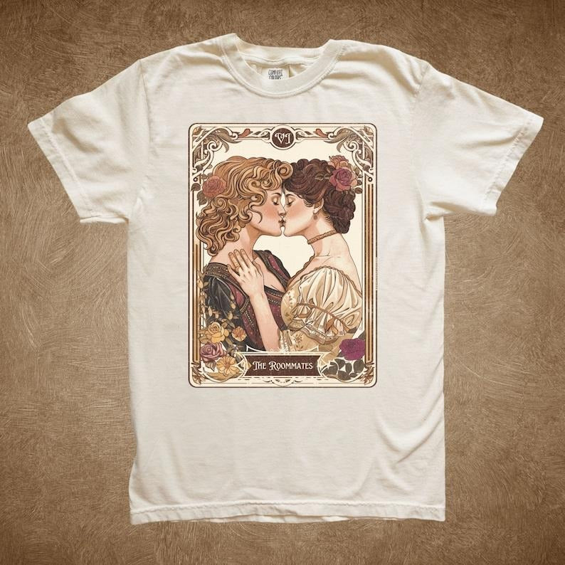 Lesbian Pride Tarot Card Shirt, And they were roommates shirt, Historians would call, lesbian girlfriend gift,...