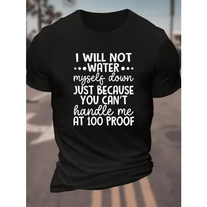 Letter Graphic Men's Short Sleeve T-shirt, Comfy Stretchy Trendy Tees For Summer, Casual Daily Style Fashion Clothing...