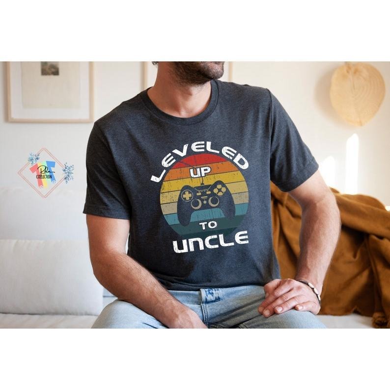 Leveled Up To Uncle Shirt Funny Gift For Gamer New Uncle Hoodie, T-shirt and sweater Sweatshirt | TeeBloomCo.com