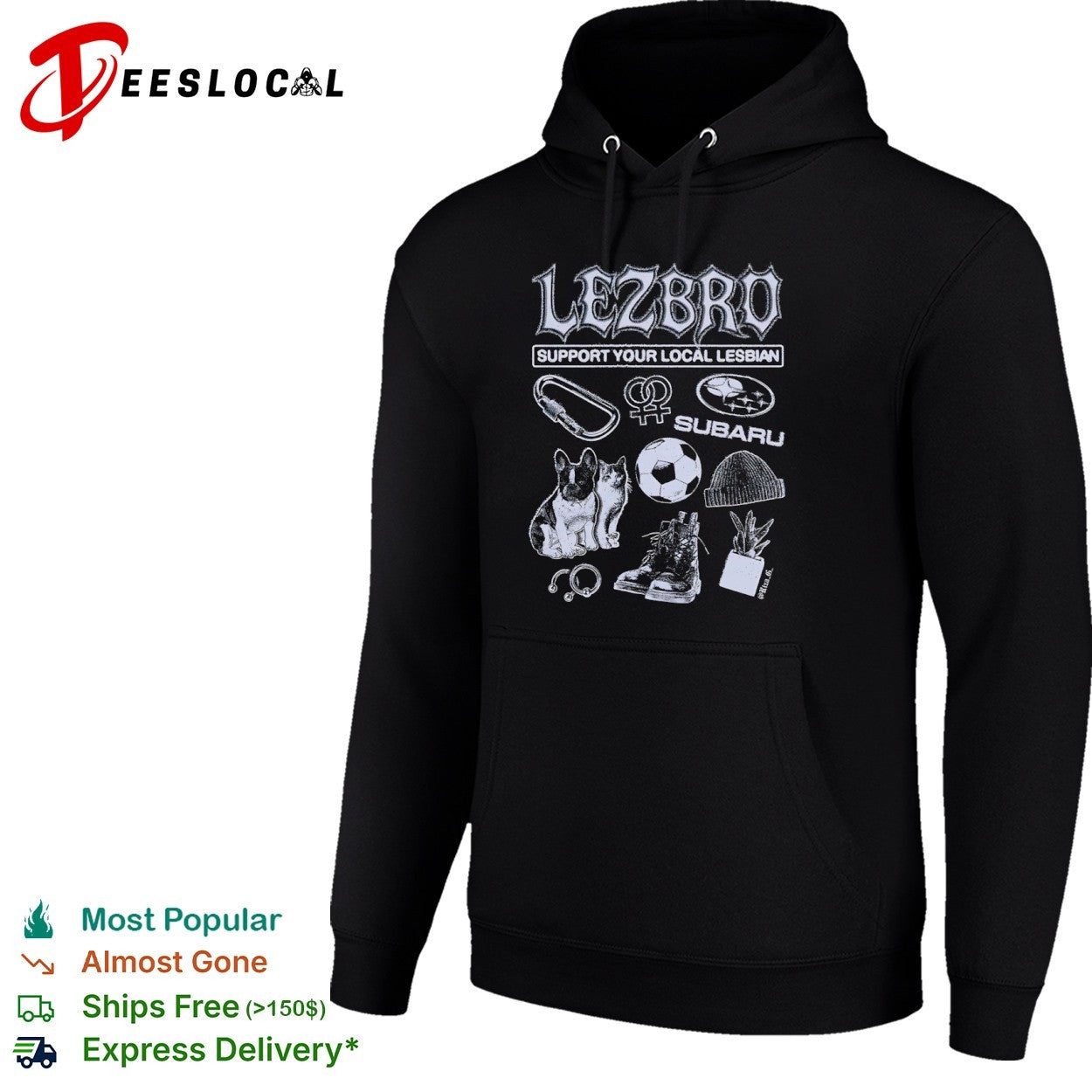 Lezbro support your local lesbian carbiner subaru soccer beanie boots shirt