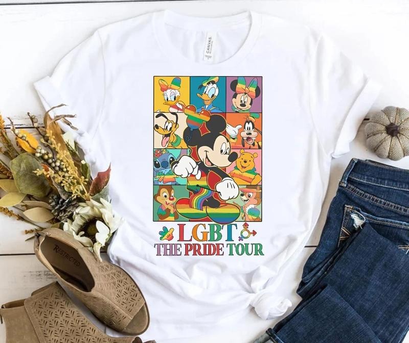 Lgbt The Pride Tour Tshirt Sweatshirt, Mouse & Friends Lgbt Pride Shirt, Gay Lesbian Matching Tee Hoodie | TeeBloomCo.com