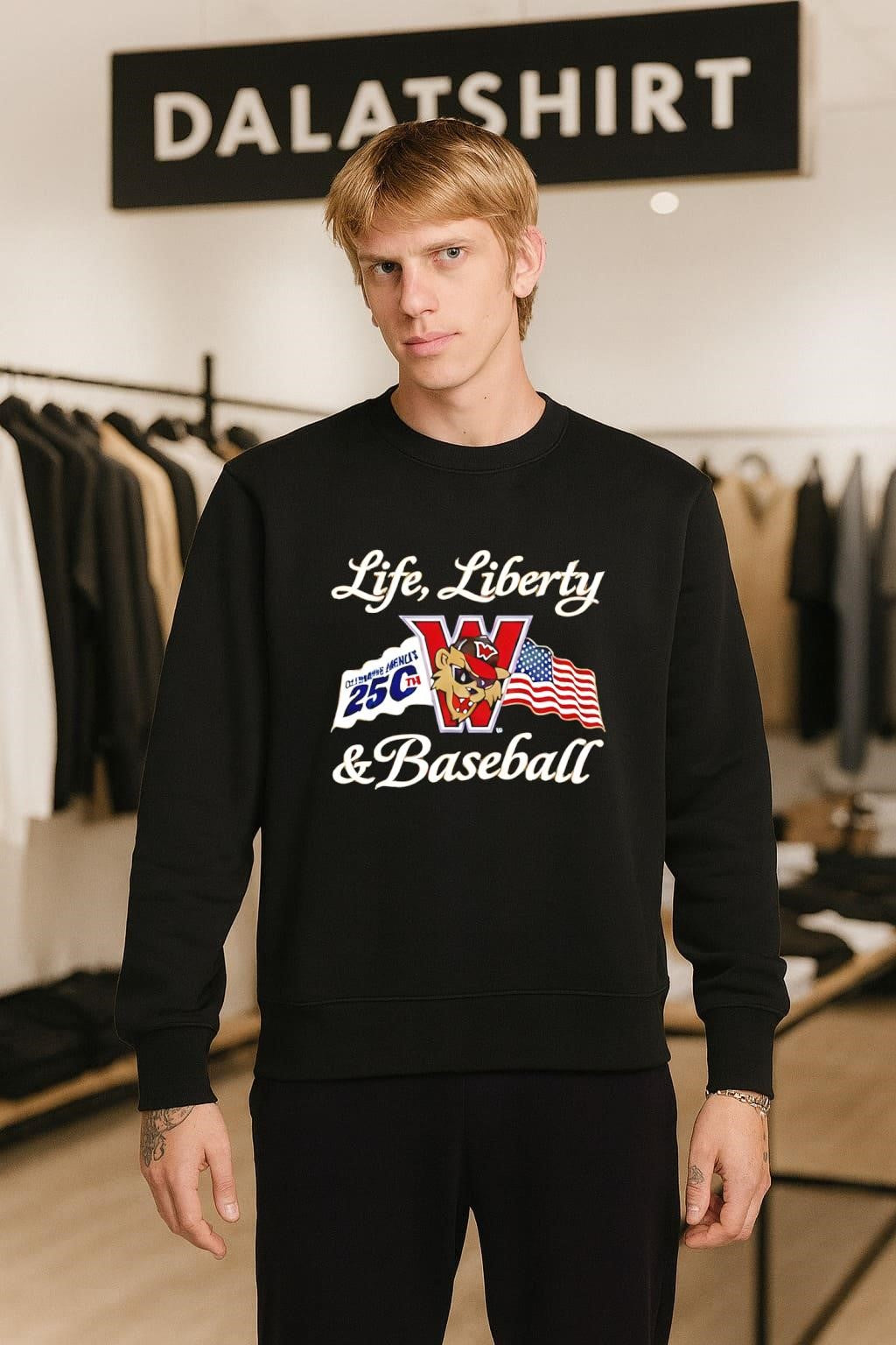 Life Liberty and Baseball Wisconsin Timber Rattlers 25th Anniversary shirt