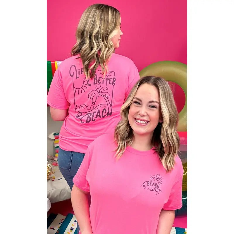 Life is Better at The Beach Graphic T-Shirt Hoodie, Sweatshirt | TeeBloomCo.com