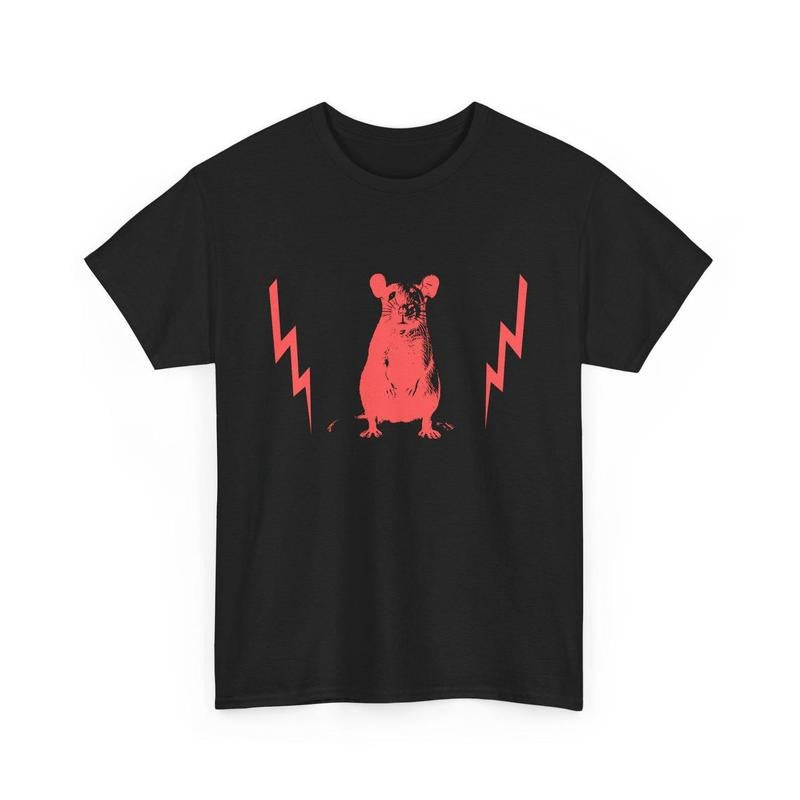 Red Rat w/ Lightning T-Shirt Hoodie, Sweatshirt | TeeBloomCo.com