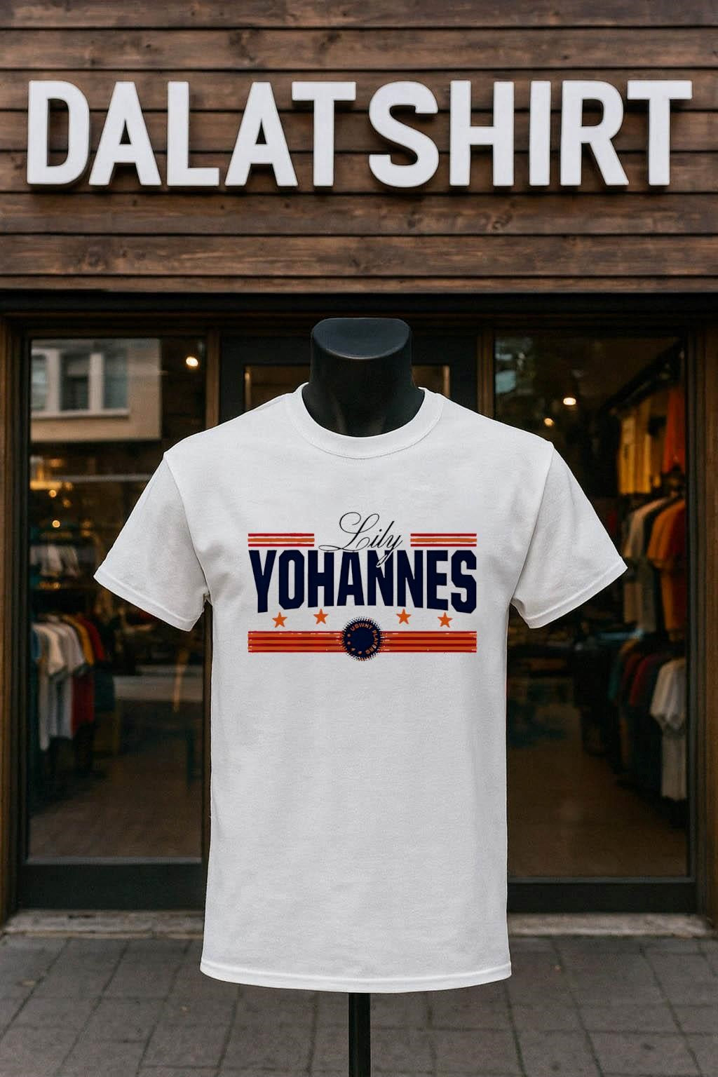 Lily Yohannes USWNT Players stars and stripes graphic shirt