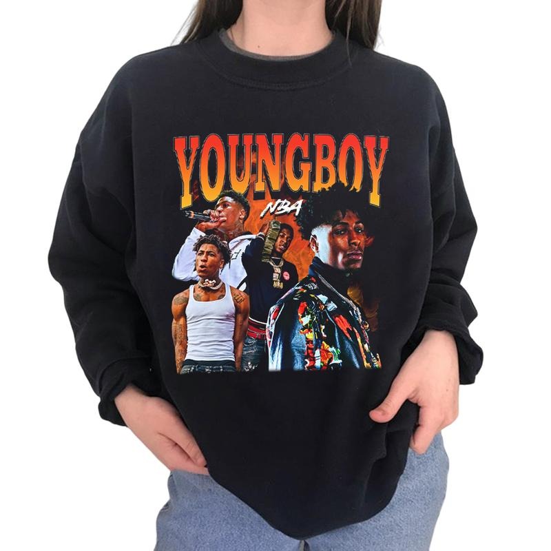 Limited YOUNGBOY T Shirt Graphic Sweater Hoodie Tee Sweatshirt | TeeBloomCo.com