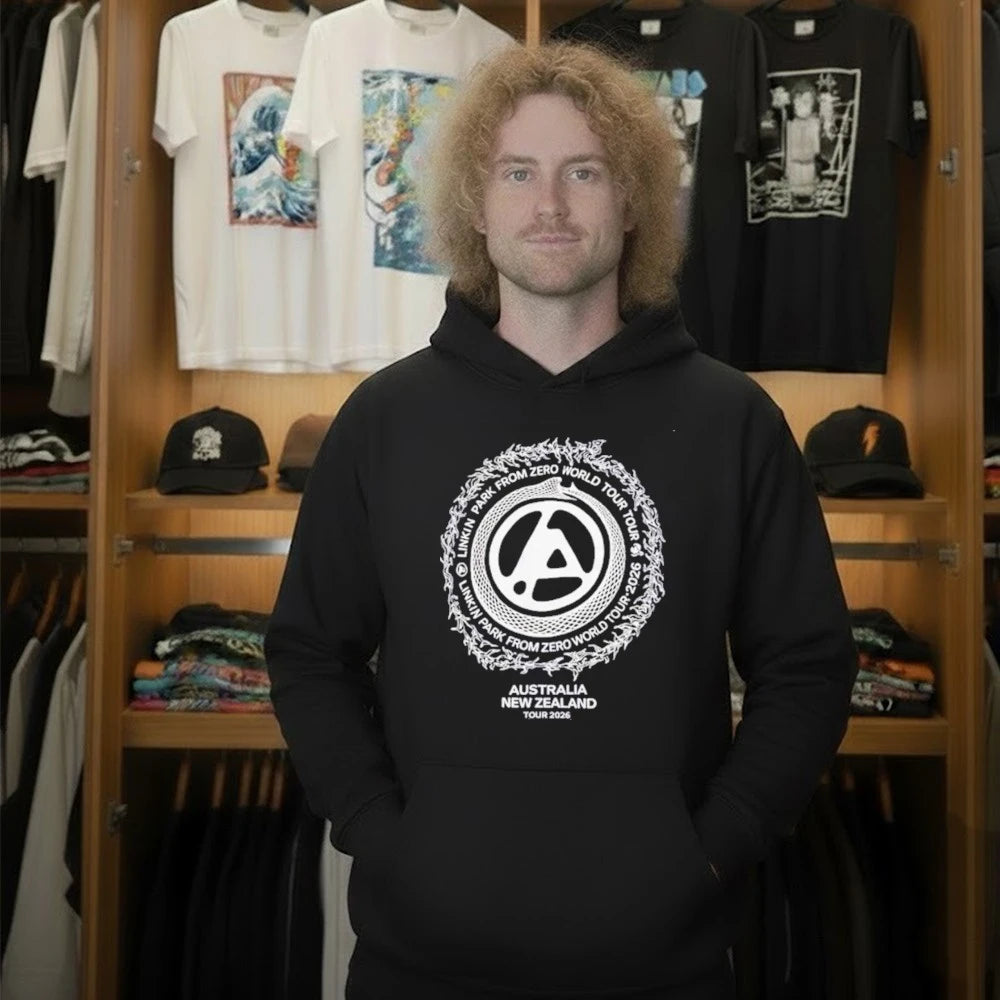 Linkin Park Australia New Zealand From Zero World Tour 2026 Circle Snake Shirt