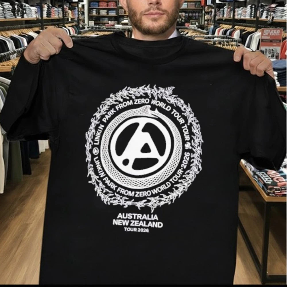 Linkin Park Australia New Zealand From Zero World Tour 2026 Circle Snake Shirt