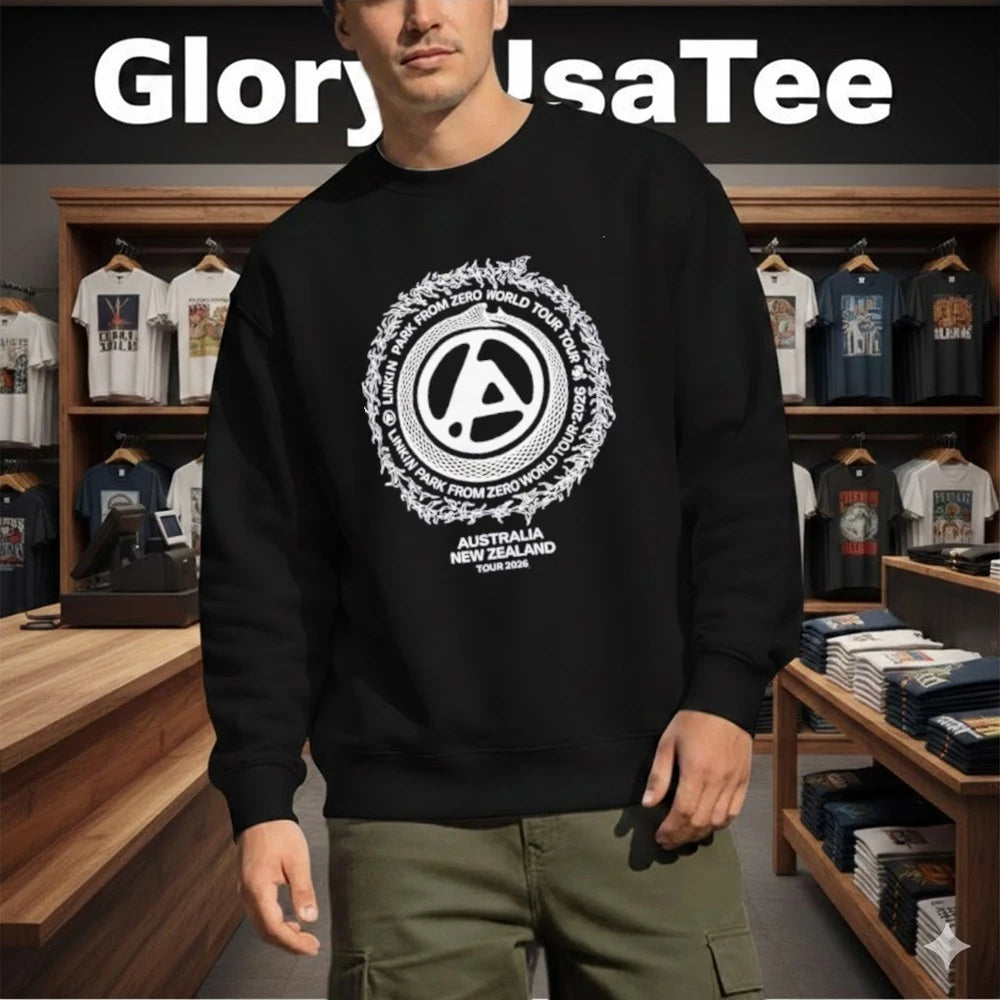 Linkin Park Australia New Zealand From Zero World Tour 2026 Circle Snake Shirt