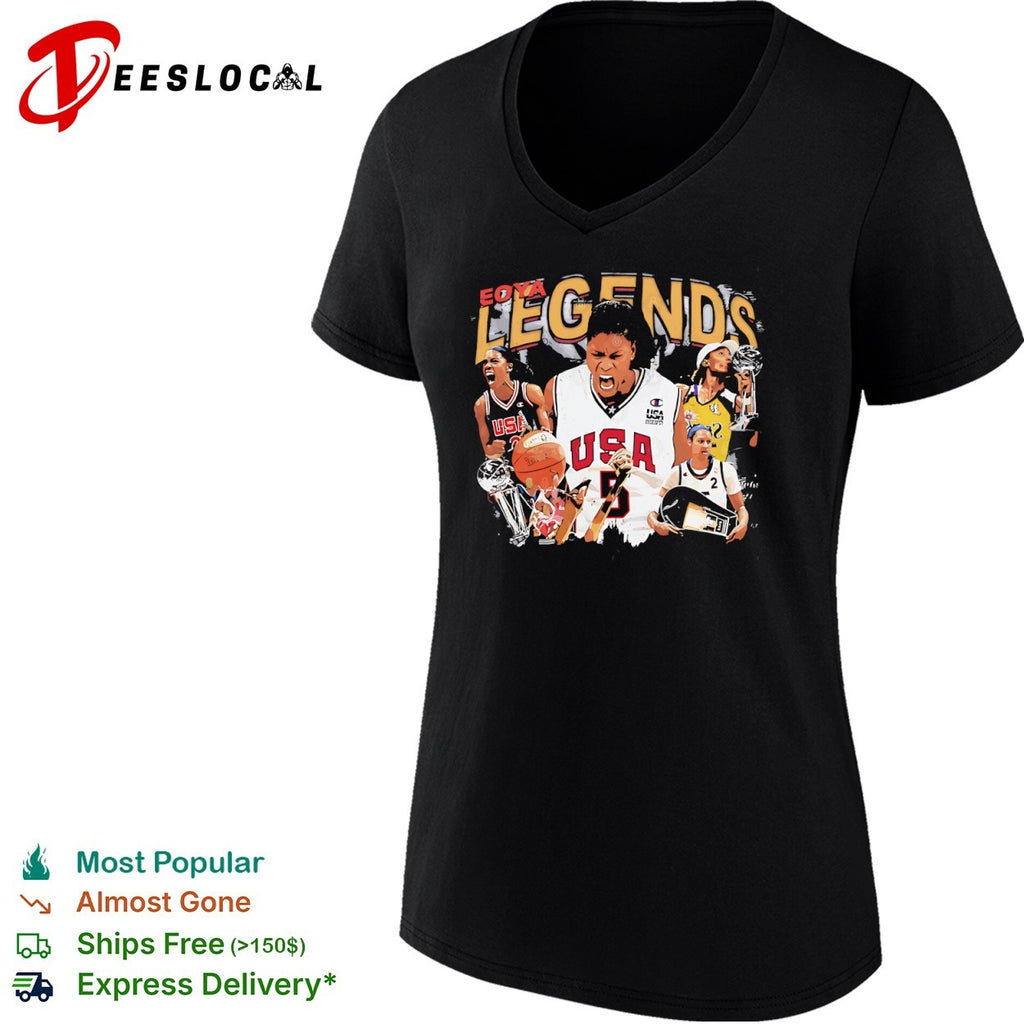 Lisa Leslie Sheryl Swoopes Cynthia Cooper WNBA eoya legends USA Basketball shirt