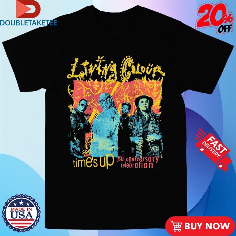 Living Colour Time’s Up 35th Anniversary Celebration Shirts