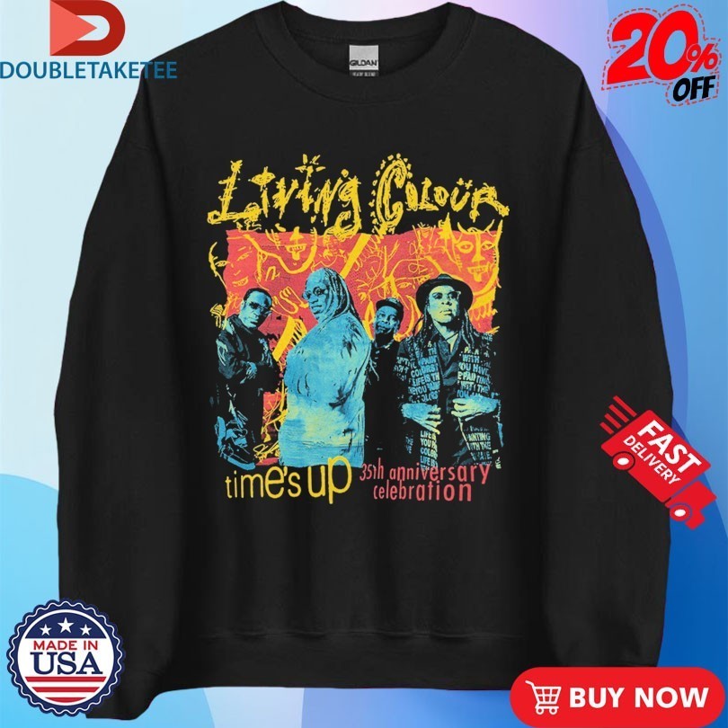 Living Colour Time’s Up 35th Anniversary Celebration Shirts