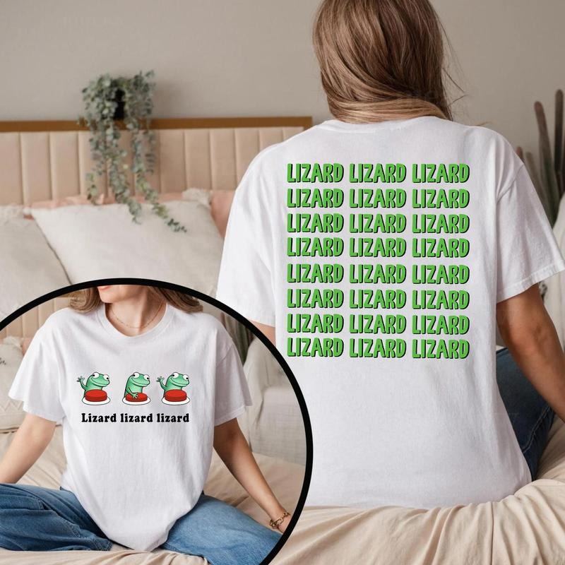 Lizard Shirt 2 side Meme Lizard Shirt, Lizard Lizard Lizard Meme Shirt Unisex Hoodie, Sweatshirt | TeeBloomCo.com
