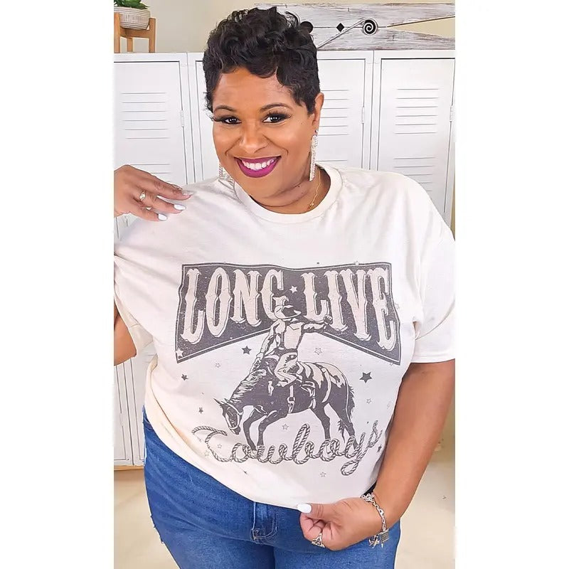 Long Live Cowboys Graphic Shirt Hoodie, Sweatshirt | TeeBloomCo.com