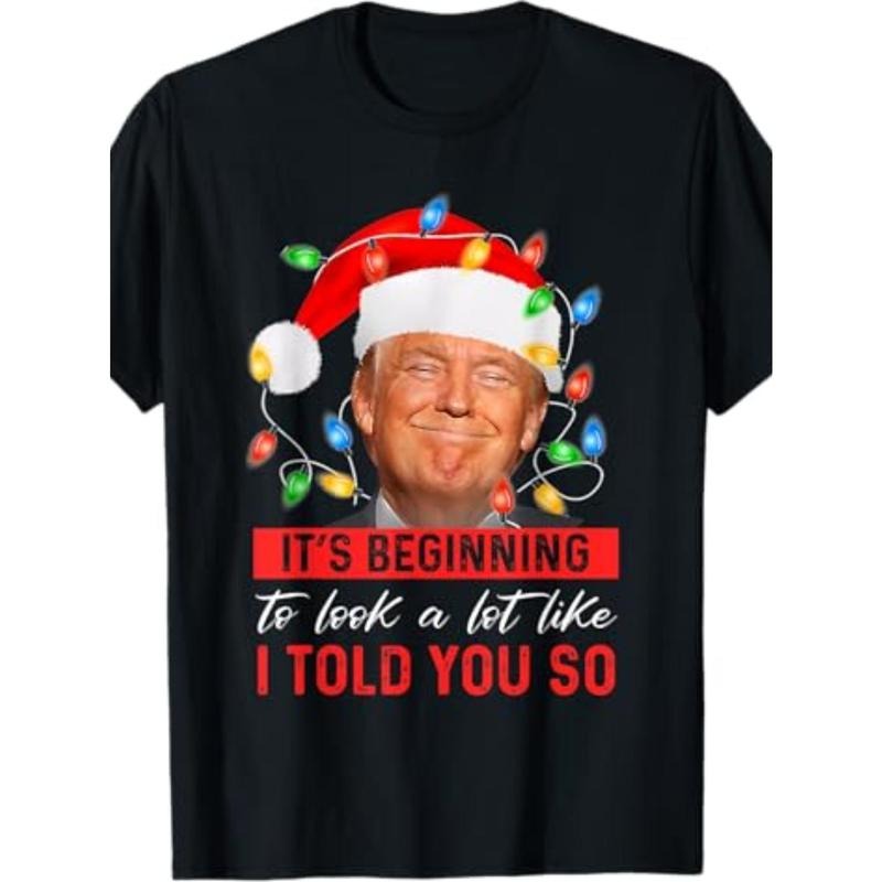 Looks a lot like Trump's Christmas T-shirt. - 100% cotton T-shirt made in usa Hoodie, Sweatshirt | TeeBloomCo.com
