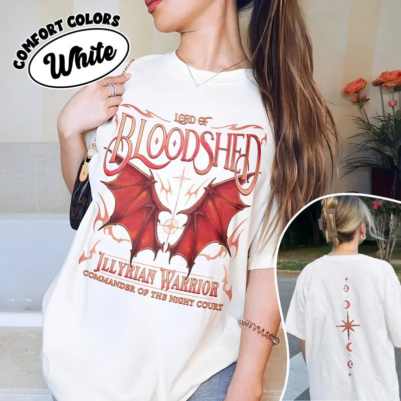 Lord Of BloodShed Comfort Color Shirts, Cassian SJM Book Merch Inspired, The Bat Boys Night Court  Fan Velraris Tee, SJM...