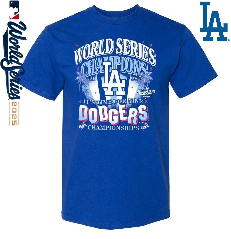 Los Angeles Dodgers ’47 2025 World Series Champions Spotlights Franklin T-Shirt