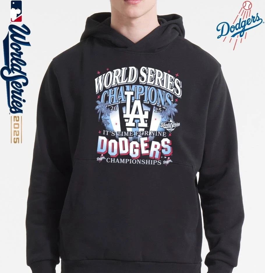 Los Angeles Dodgers ’47 2025 World Series Champions Spotlights Franklin T-Shirt