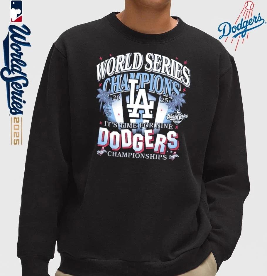 Los Angeles Dodgers ’47 2025 World Series Champions Spotlights Franklin T-Shirt