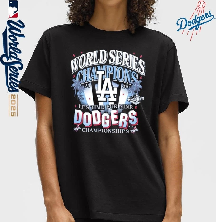 Los Angeles Dodgers ’47 2025 World Series Champions Spotlights Franklin T-Shirt