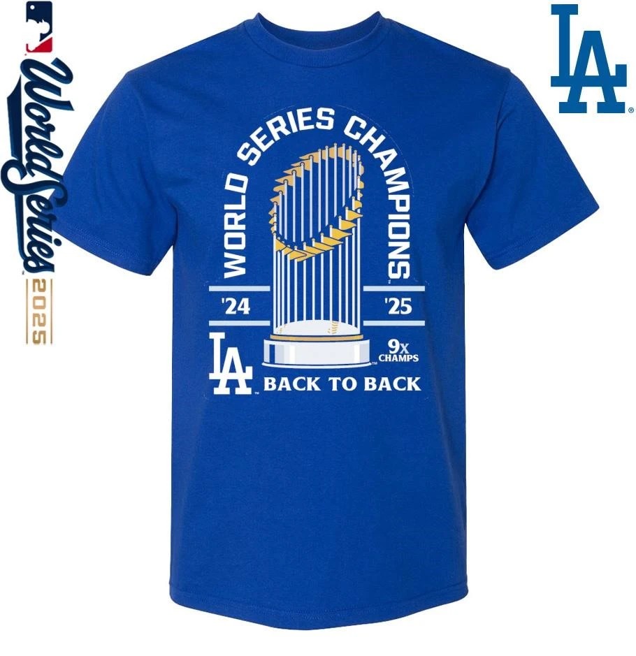 Los Angeles Dodgers Back-To-Back World Series Champions T-Shirt