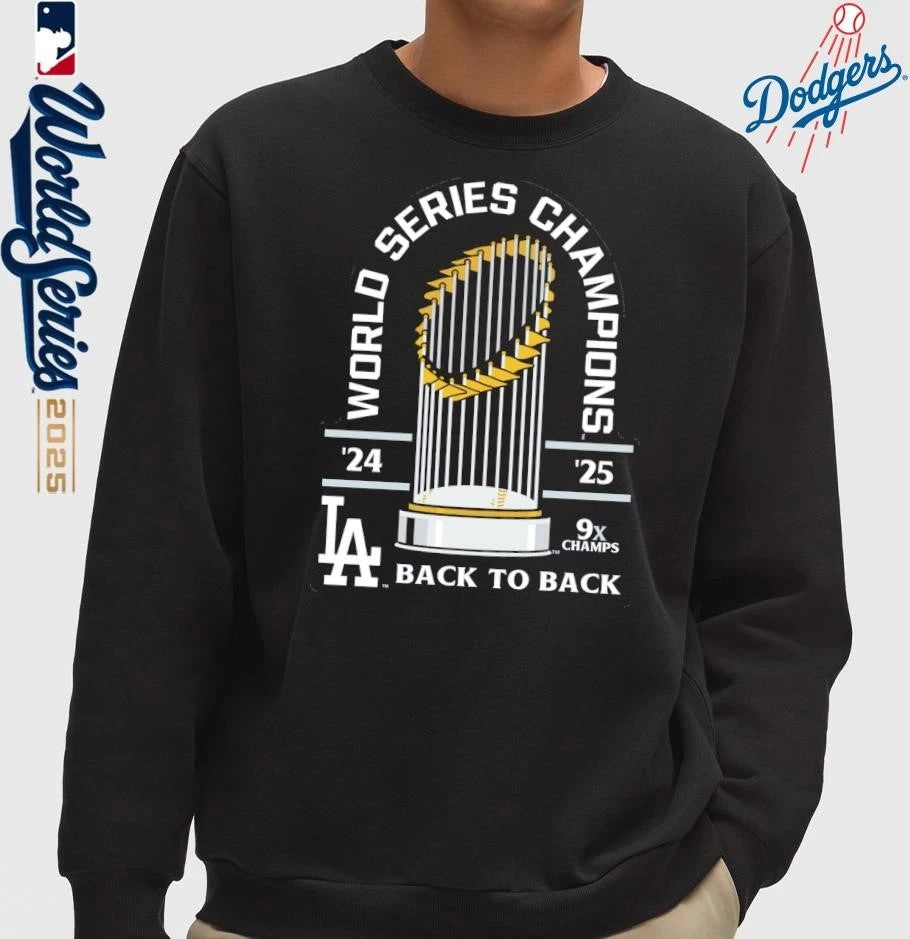 Los Angeles Dodgers Back-To-Back World Series Champions T-Shirt