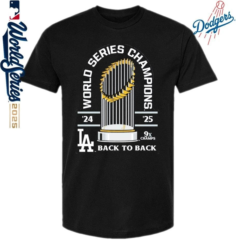 Los Angeles Dodgers Back-To-Back World Series Champions T-Shirt