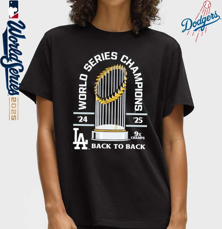 Los Angeles Dodgers Back-To-Back World Series Champions T-Shirt