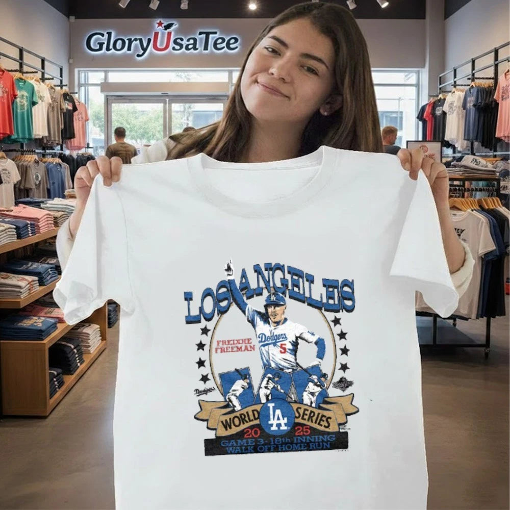 Los Angeles Dodgers Freddie Freeman Homage Gray 2026 Gold Collection Walk Off Tri-Blend T-Shirt
