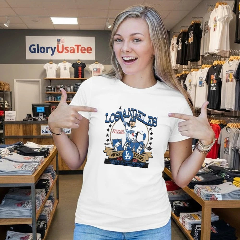 Los Angeles Dodgers Freddie Freeman Homage Gray 2026 Gold Collection Walk Off Tri-Blend T-Shirt