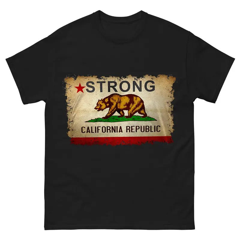 Los Angeles Fire Strong Flag Shirt, Support California Recovery Apparel Hoodie, Sweatshirt | TeeBloomCo.com