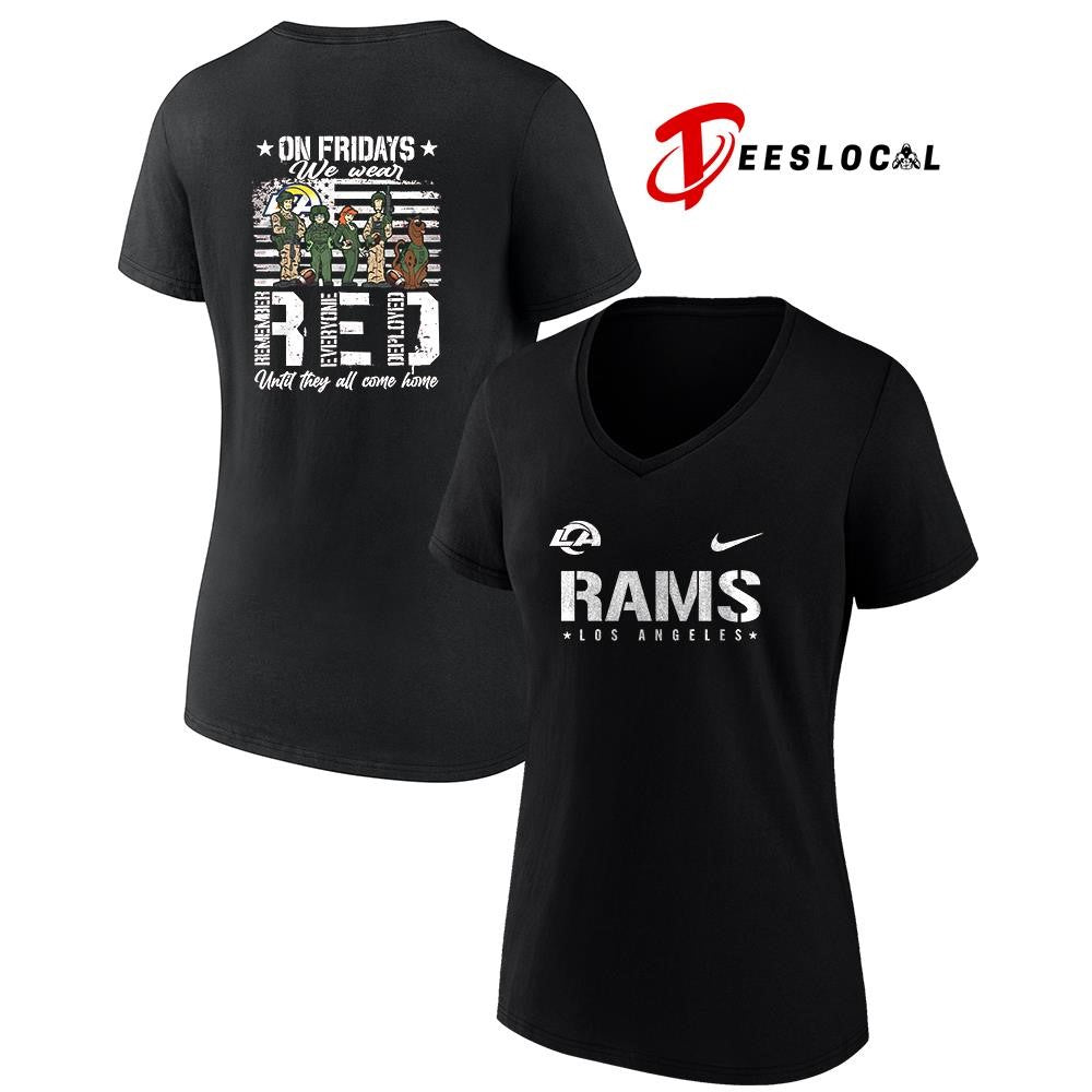 Los Angeles Rams x Scooby Doo on friday we wear RED until they all come home shirt