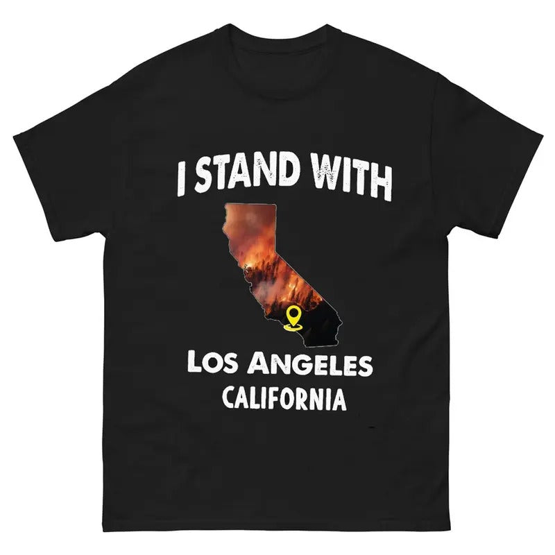 Los Angeles Resilience Shirt, Firefighter Support Tee, Pray For California Apparel Hoodie, Sweatshirt | TeeBloomCo.com