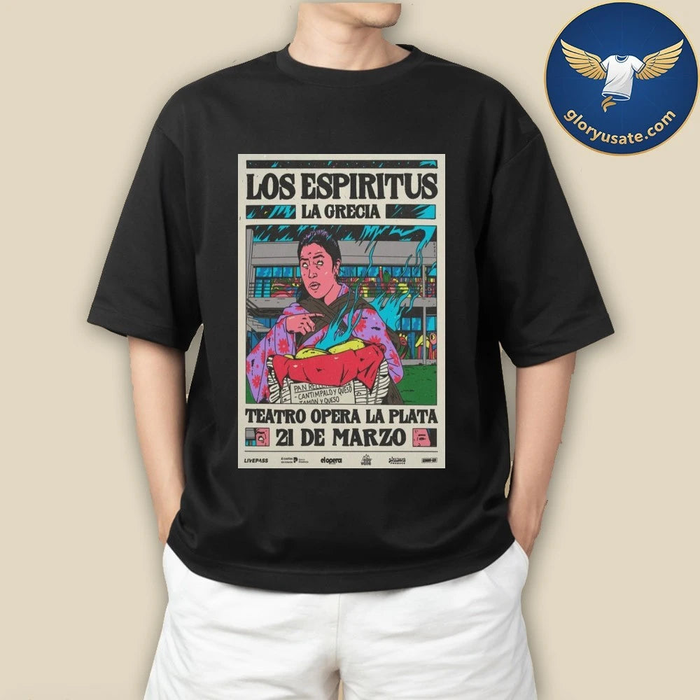 Los Espiritus Teatro Opera La Plata March 21 2026 Concert Poster Shirt