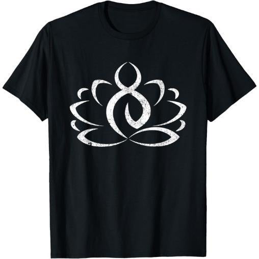 Lotus Flower Top Ornate Mandala Tee Spiritual T-Shirt T-Shirt Made in USA Hoodie, Sweatshirt | TeeBloomCo.com