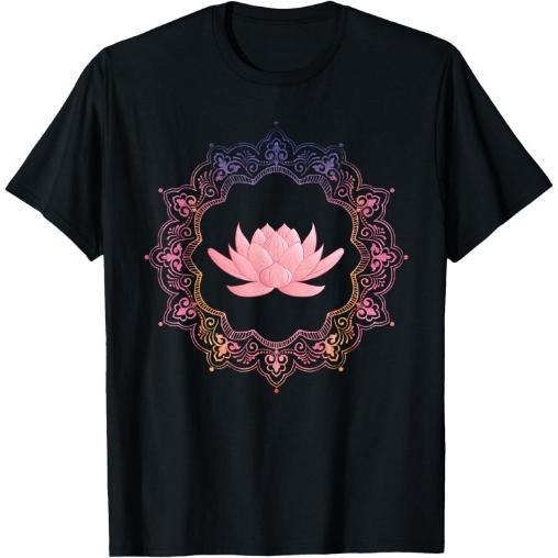Lotus Mandala Circle | Spiritual Yoga T-Shirt Made in USA Hoodie, Sweatshirt | TeeBloomCo.com